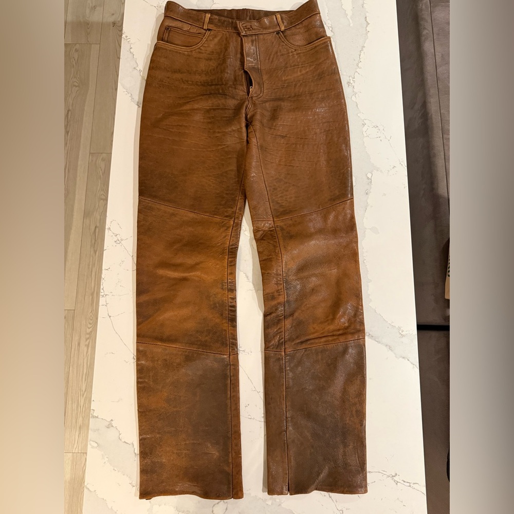 Brown Leather Pants